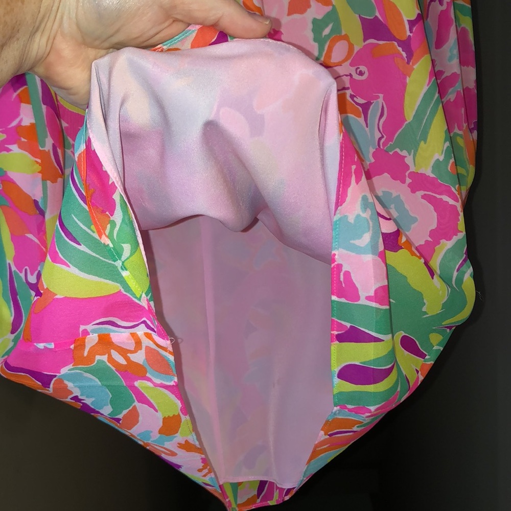 Lilly Pulitzer Carleigh Silk Tunic Dress in Multi Lulu, Size 2. - Picture 10 of 16